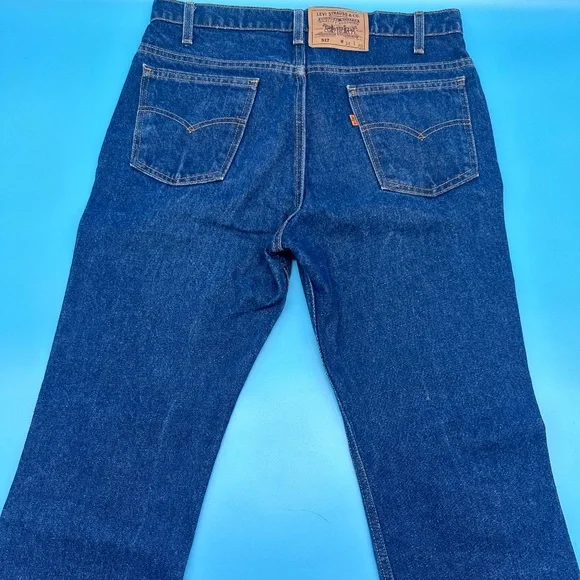 Vintage Levis Men's 34x30 517 Orange Tab Denim Jeans - USA Made - Picture 4 of 10